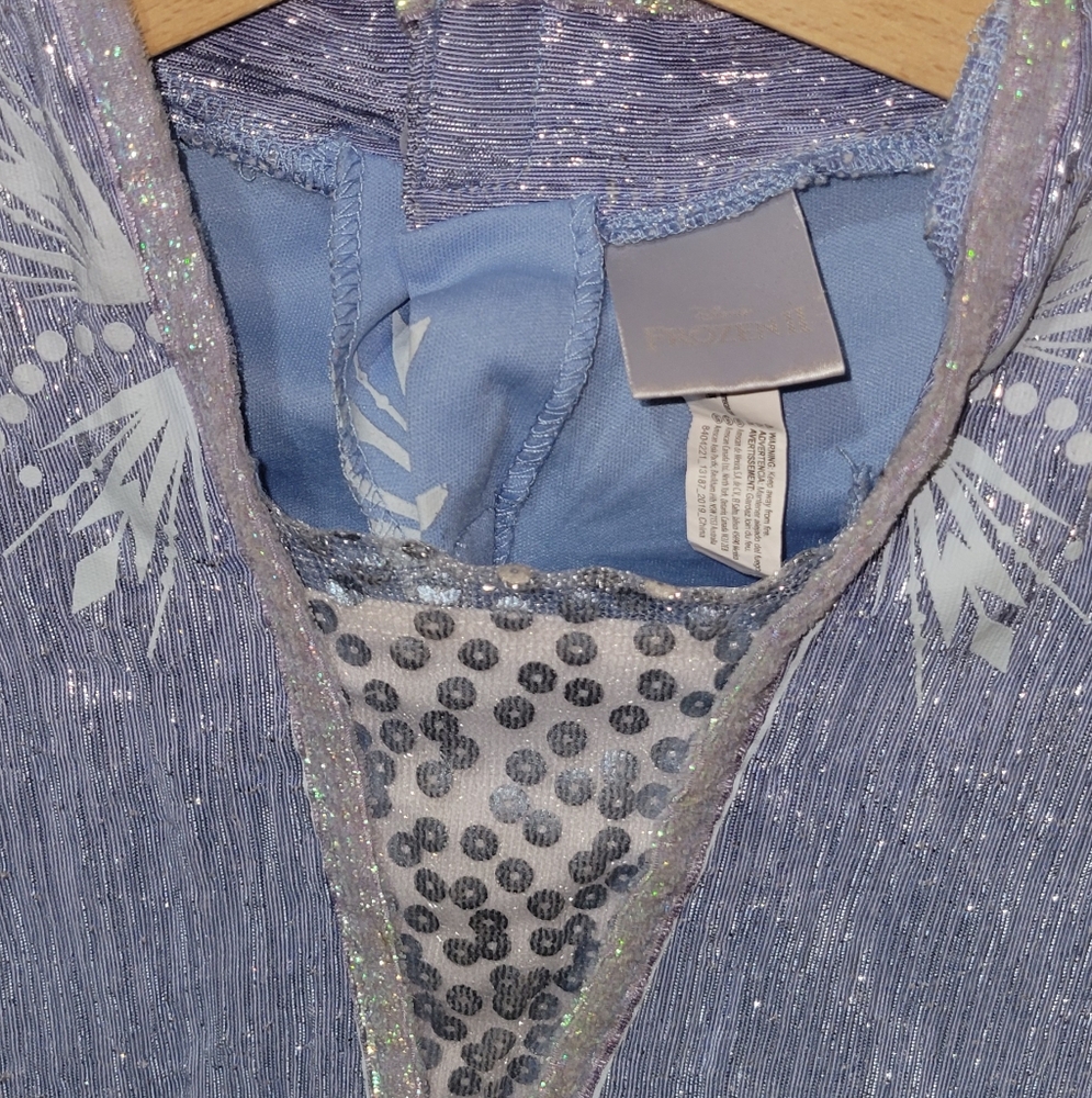 Disney Sparkling Blue Dress with Snowflake Accents - Picture 10 of 11